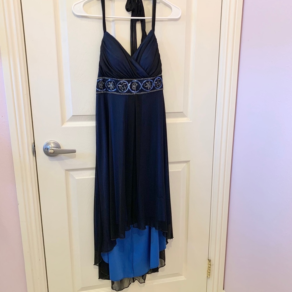 Asymmetrical Halter Dress